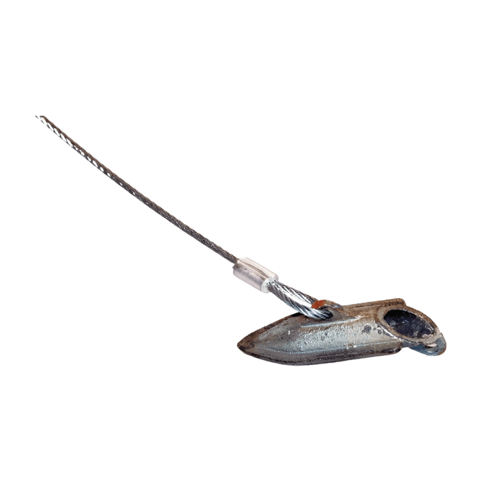 12 inch Finned Cabled Super Stakes - One Dozen - Minnesota Trapline Products