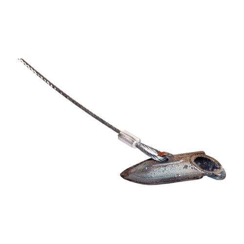 12 inch Finned Cabled Super Stakes - One Dozen - Minnesota Trapline Products