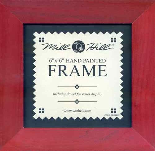 6x6 Frame Holiday Red Wood