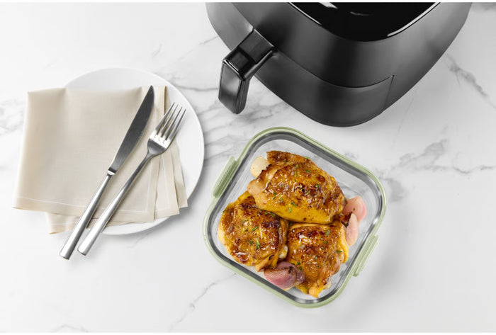 AIR FRYER STIKLA TRAUKS, 17,5 X 18,5  H 9,5 CM