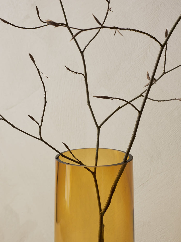 AJANA AMBER VĀZE D8CM, H22CM, STIKLS