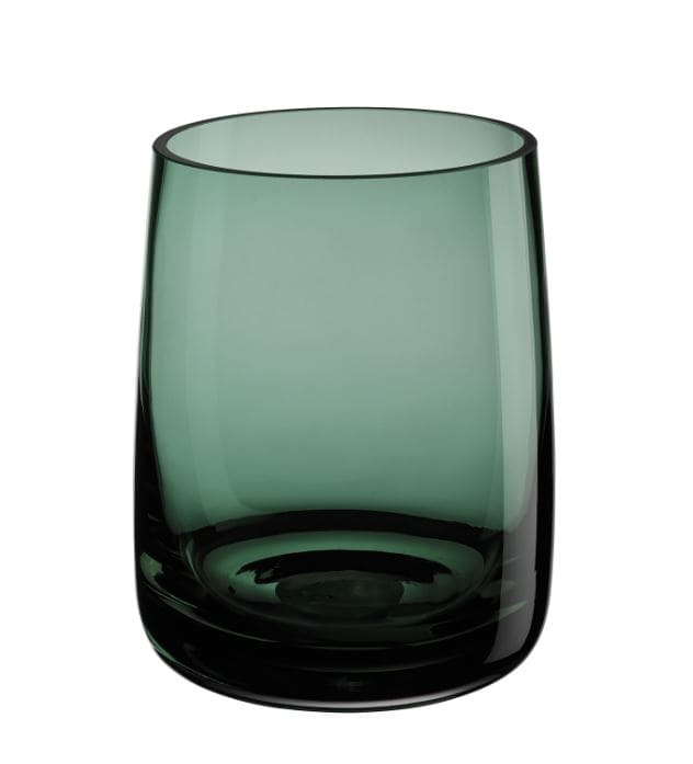 AJANA GREEN VĀZE D14.5CM, H18CM, STIKLS