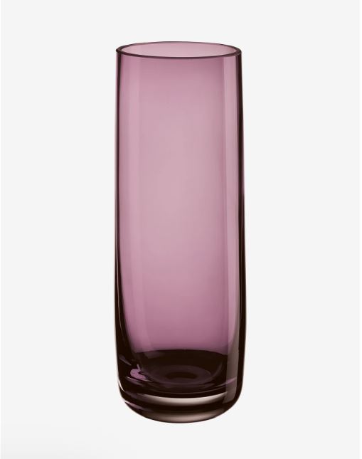 AJANA VĀZE D8CM, H22CM, VIOLETA, STIKLS