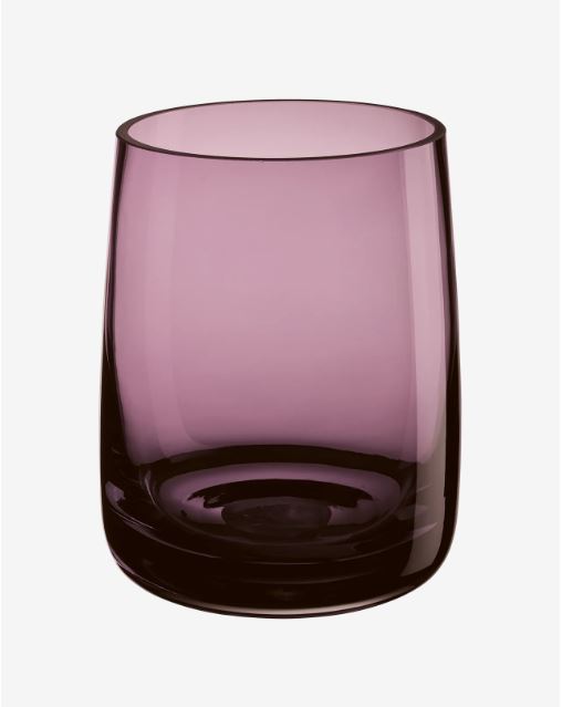 AJANA VĀZE/SVEČTURIS D14.5CM, H18CM, VIOLETA, STIKLS