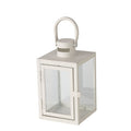 ARANA SVEČTURIS-LATERNA H18.2CM/11.5X11.5CM, BALTS, METĀLS/STIKLS (2054960)