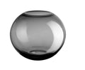 BOLA VĀZE H14.3CM, D18CM, PELĒKI DŪMAKAINA, STIKLS