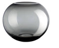 BOLA VĀZE H17.2CM, D21.5CM, PELĒKI DŪMAKAINA, STIKLS