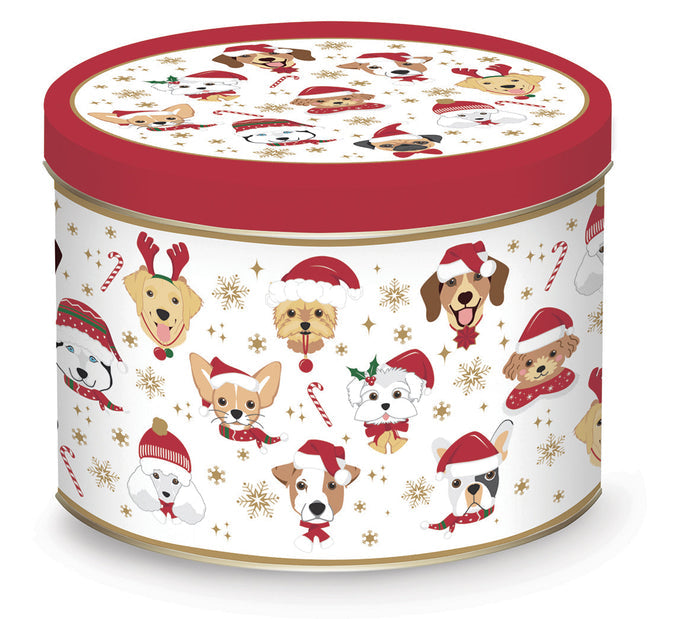CHRISTMAS FRIENDS DOGS KRŪZE 350ML METĀLA KĀRBĀ, PORCELĀNS