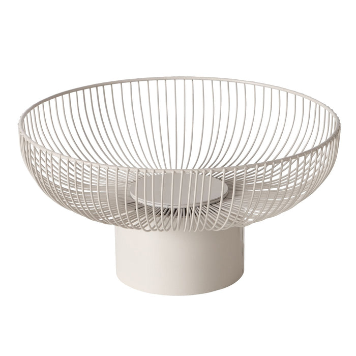 CINDY DEKORATĪVĀ BĻODA D38CM/H20CM, UZ PAAUGSTINĀJUMA, BĒŠA, METĀLS