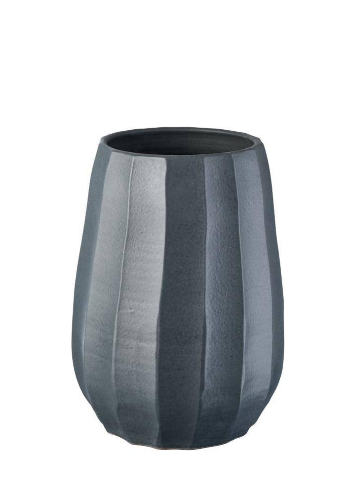 CLIFF VĀZE H34CM, D25CM, ANTRACĪTA