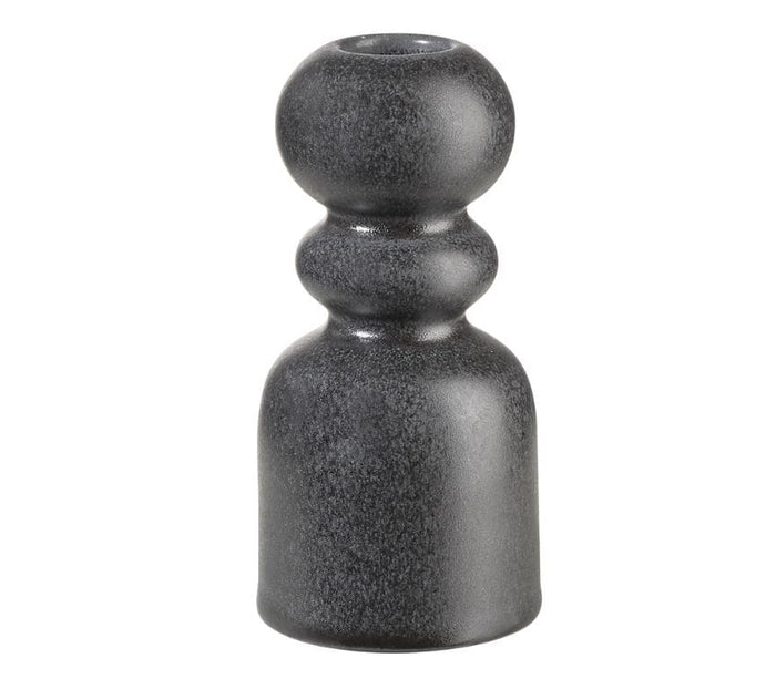 COMO SVEČTURIS H13CM, MELNS, PORCELĀNS