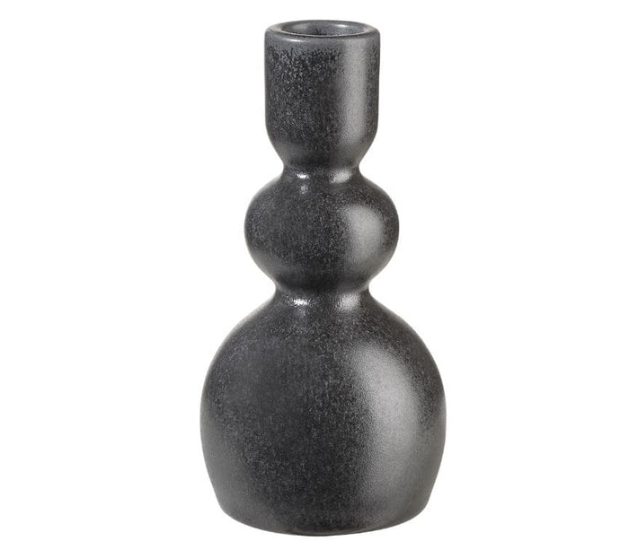 COMO SVEČTURIS H15CM, MELNS, PORCELĀNS