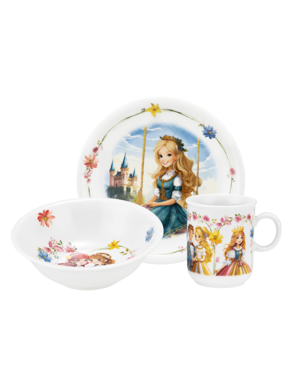 COMPACT TRAUKU KOMPL. BĒRNIEM 3PR, PRINCESE, PORCELĀNS