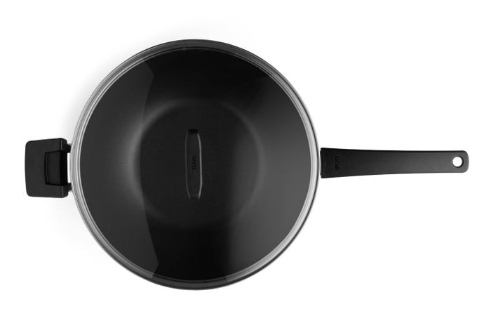 CONCEPT NERŪŠĒJOŠĀ TĒRAUDA WOK PANNA AR VĀKU, 30CM, INDUKCIJAI
