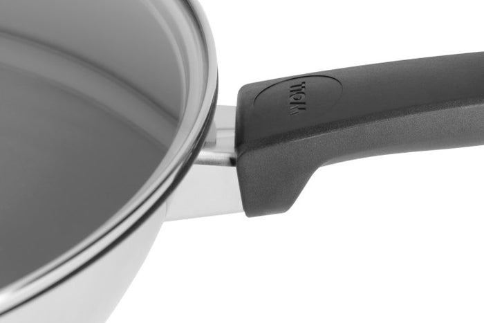 CONCEPT NERŪŠĒJOŠĀ TĒRAUDA WOK PANNA AR VĀKU, 30CM, INDUKCIJAI
