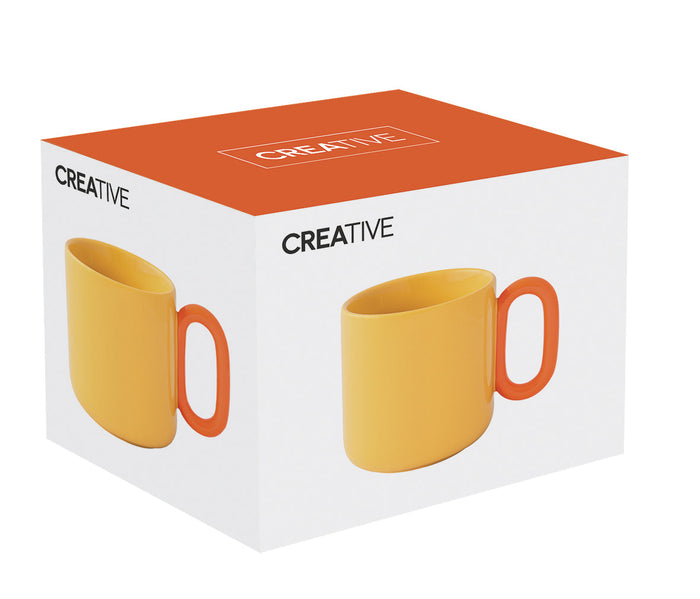 CREATIVE COLOURED KRŪZE 350ML, DZELTENA, PORCELĀNS