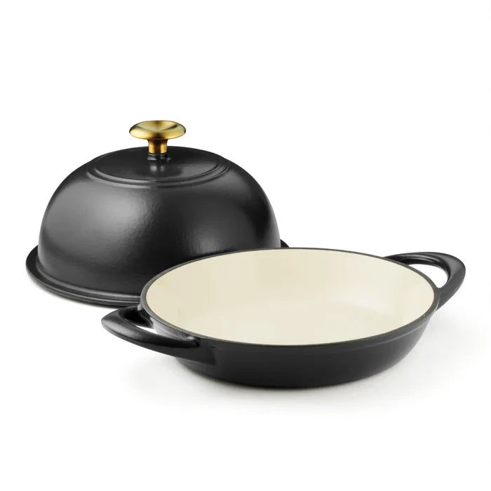 ČUGUNA MAIZES PANNA EMALJĒTA 24 CM, 1,6L; MELNA