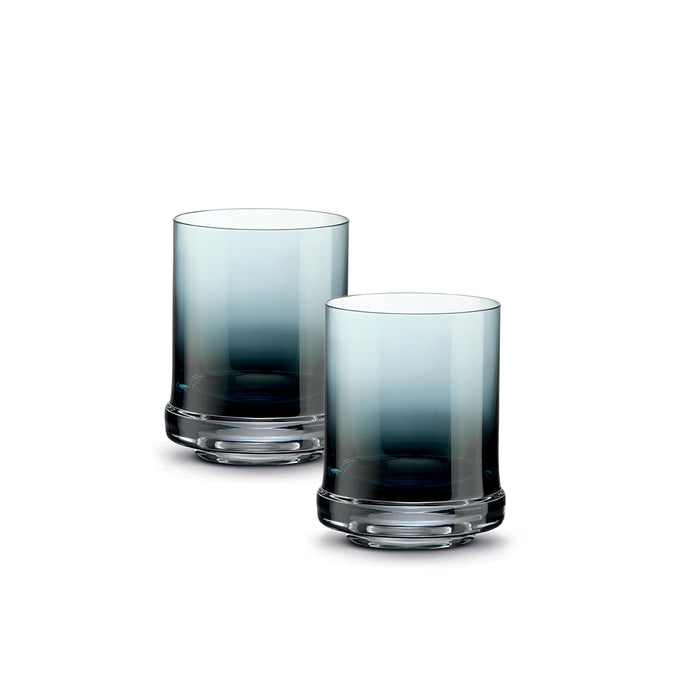 DARK BLUE ŪDENS GLĀZES 2 GAB, 200 ML, DĀVANU KASTĒ, STIKLS