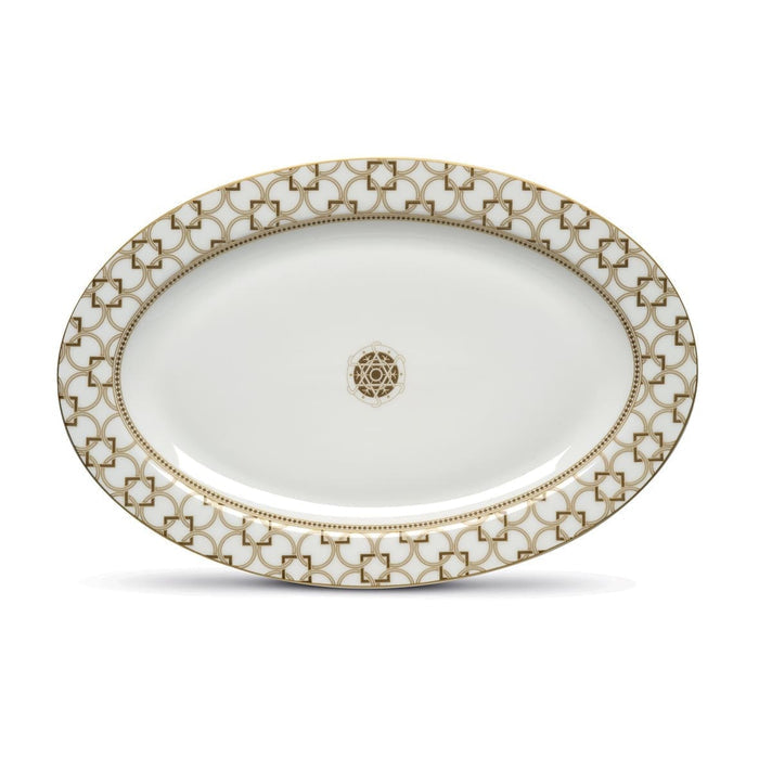 DECO SERVĒJAMAIS ŠĶĪVIS 36X24.5CM, OVĀLS, PORCELĀNS