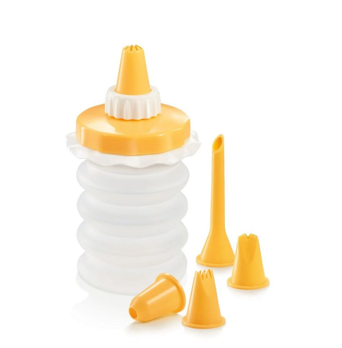 DELICIA KŪKU DEKORĒŠANAS KOMPL.5PR., AKORDIONTIPA, SILIKONA/PLASTMASAS