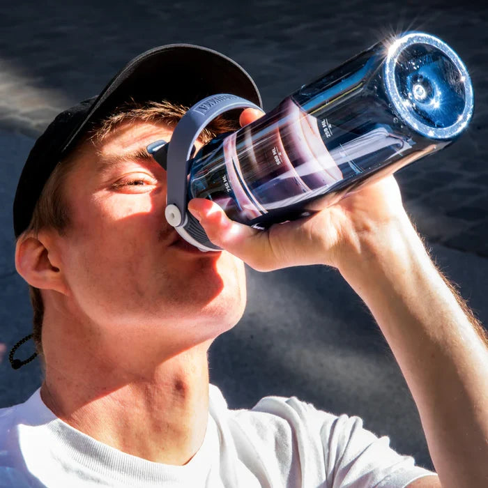 DUPLA 2 IN 1 ŪDENS PUDELE,1L, MELNA, TRITAN,PLASTMASA