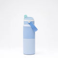 DUPLA INSULATED 2 IN 1,ŪDENS PUDELE 750ML, AR,SILIKONA JOSLU, GAIŠI ZILA,,NER.TĒR.
