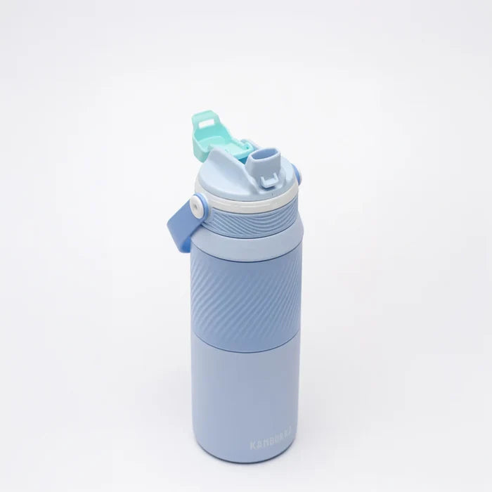 DUPLA INSULATED 2 IN 1,ŪDENS PUDELE 750ML, AR,SILIKONA JOSLU, GAIŠI ZILA,,NER.TĒR.