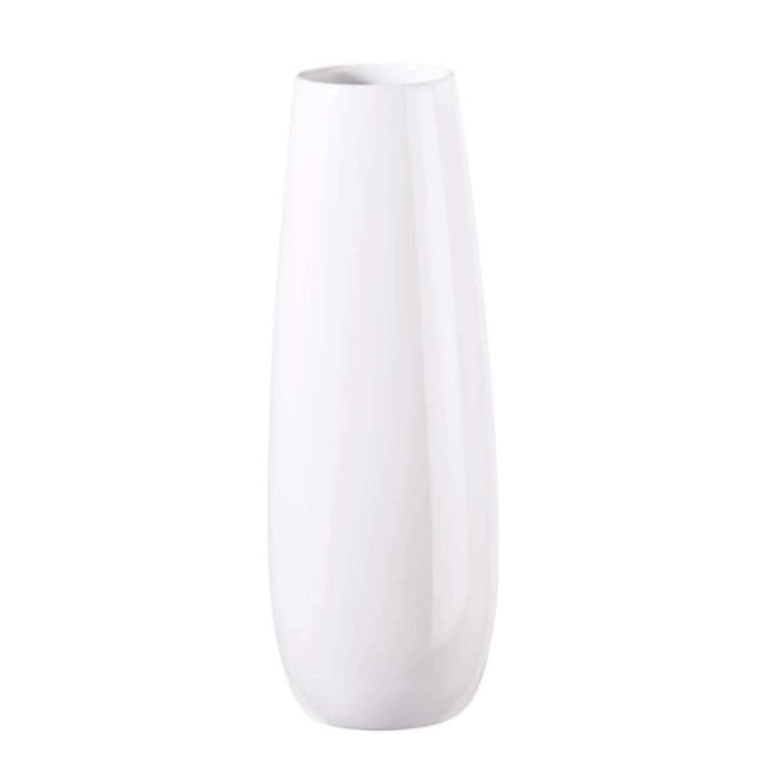 ASE XL VĀZE D18xH45CM, BALTA, PORCELĀNS