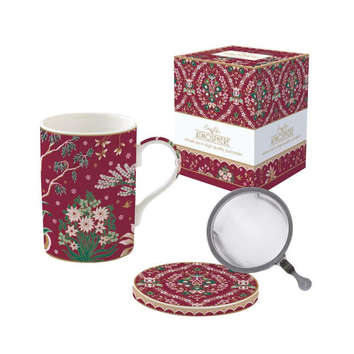 CLECTIC CHIC KRŪZE 350ML AR SIETIŅU UN VĀCIŅU, PORCELĀNS, DĀVANU KASTĒ