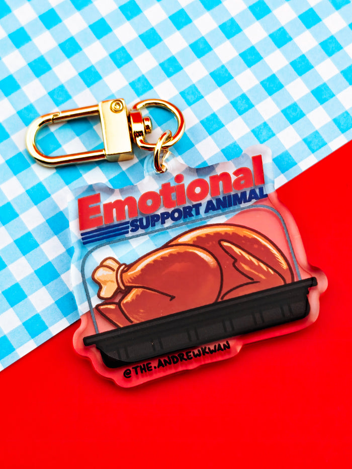 Emotional Support Roast Chicken Charm