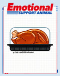 Emotional Support Roast Chicken Sticker