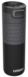 TNA GRIP TERMOKRŪZE 500ML AR SILIKONA JOSLU, MELNA, N/T