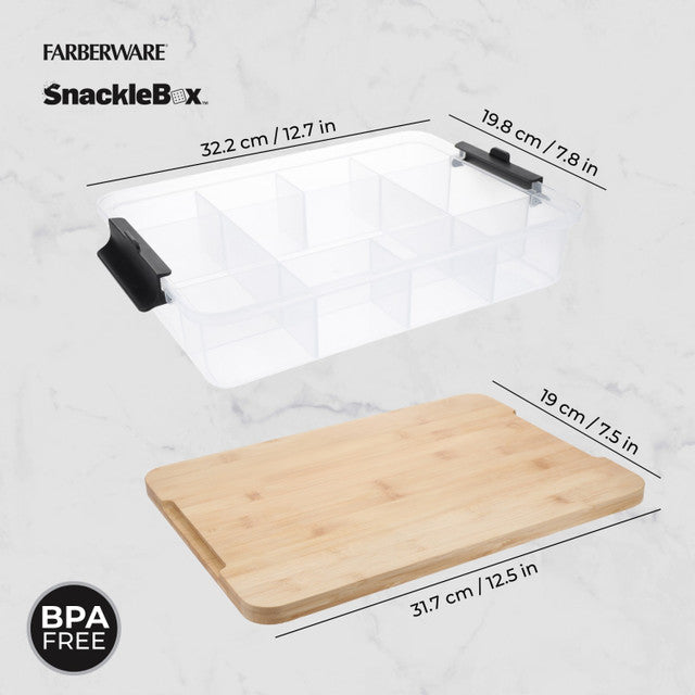 FARBERWARE UZKODU TRAUKS 20x33CM, AR VĀKU-DĒLĪTI, PLASTMASA/BAMBUSS