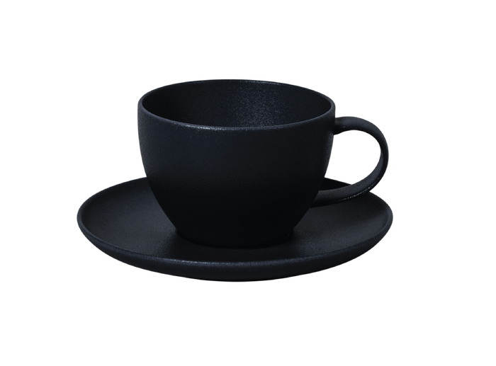 FINE PLUS APAKŠTASE 16CM, MELNA, PORCELĀNS