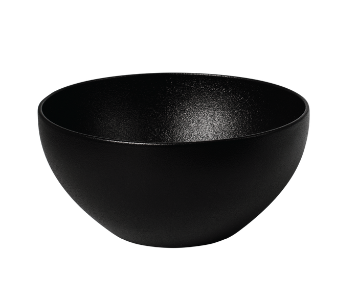 FINE PLUS BĻODA 15CM, MELNA, PORCELĀNS