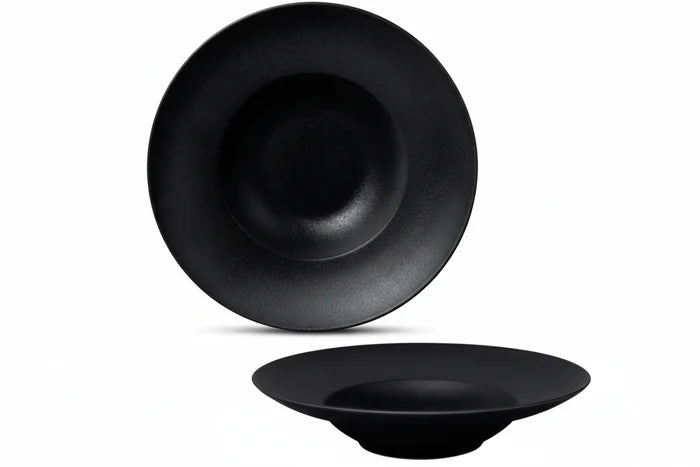 FINE PLUS SATIN DZIĻAIS ŠĶĪVIS 27CM, MELNS, PORCELĀNS