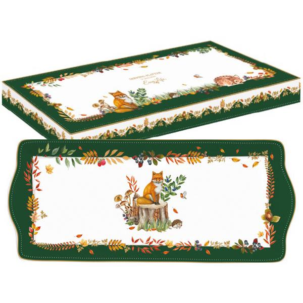 FOREST DREAM SERVĒJAMAIS ŠĶĪVIS, 35 X 15 CM PORCELĀNS
