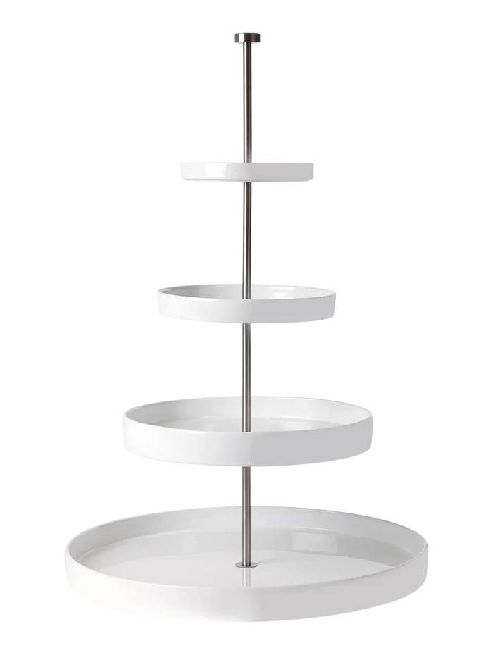 GRANDE ETAŽIERIS, D.41/ 28/ 20/14,5CM, H. 61CM, PORCELĀNS