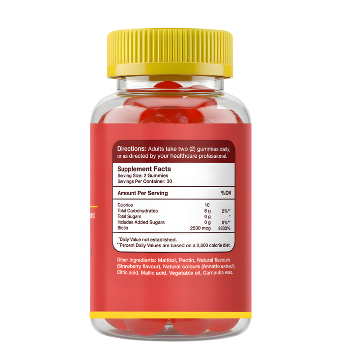 Gumvits Biotin 2500mcg Gummies, 60 Ct
