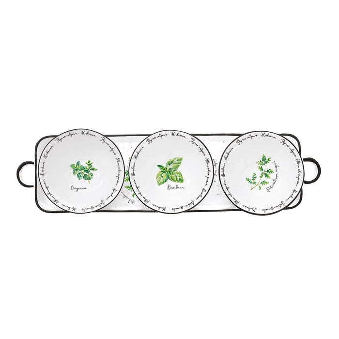 HERBARIUM BĻODIŅAS 3 GAB, D10CM, PALIKTNIS 37x10 CM, PORCELĀNS