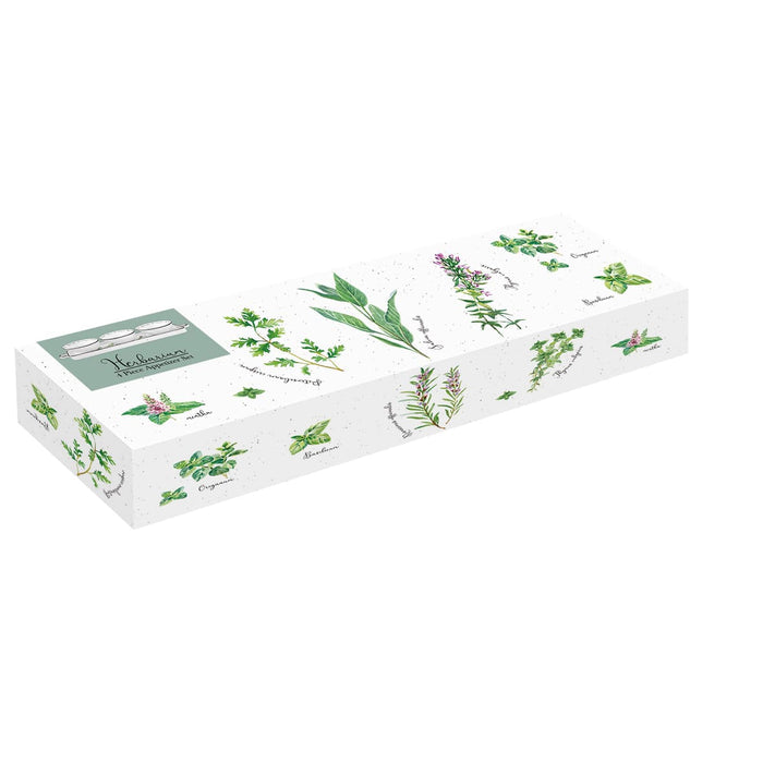 HERBARIUM BĻODIŅAS 3 GAB, D10CM, PALIKTNIS 37x10 CM, PORCELĀNS