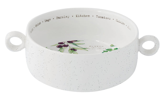 HOME & KITCHEN BĻODA AR OSĀM R16CM, PORCELĀNS