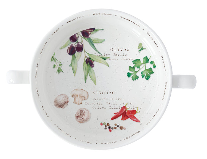 HOME & KITCHEN BĻODA AR OSĀM R16CM, PORCELĀNS