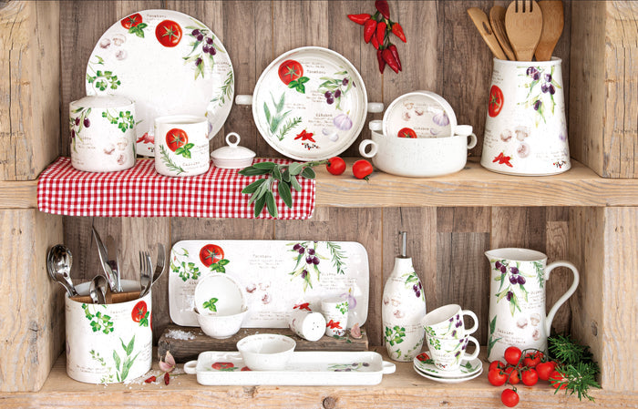HOME & KITCHEN BĻODA AR OSĀM R16CM, PORCELĀNS