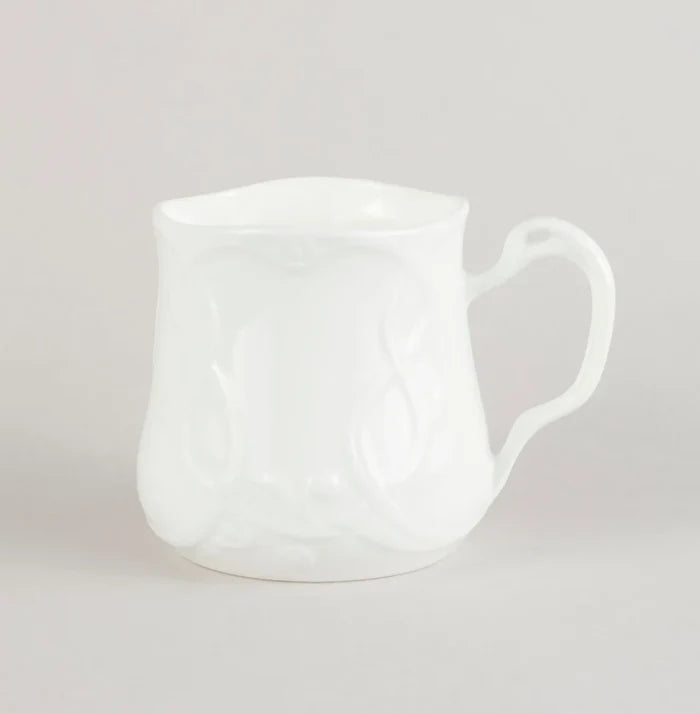 JŪGENDSTILA KAFIJAS KRŪZE 250ML, BALTA, PORCELĀNS