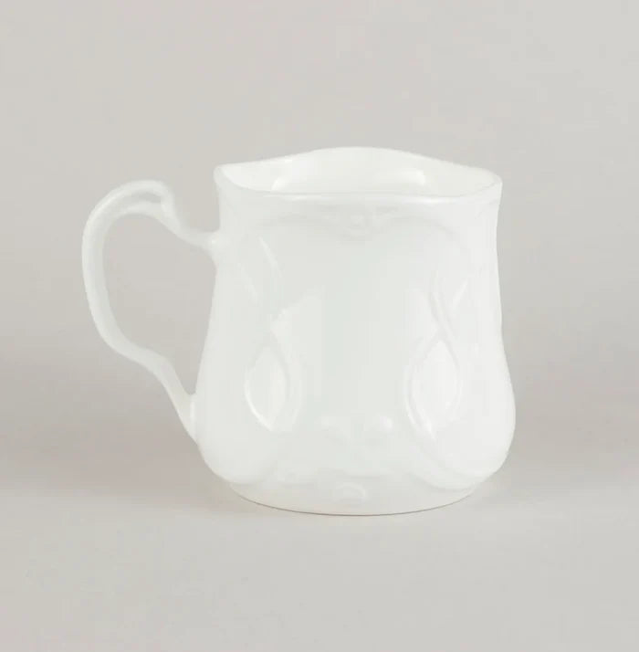 JŪGENDSTILA KAFIJAS KRŪZE 250ML, BALTA, PORCELĀNS