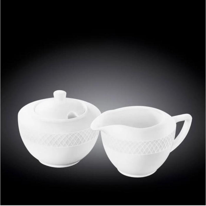 JULIA KOMPL. CUKURTRAUKS 340ML / PIENA TRAUKS 300ML, BALTI, PORCELĀNS