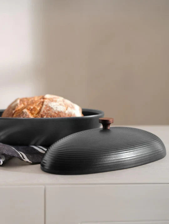 KITCHENART MAIZES TRAUKS, MELNS, 32X18CM, H16,5CM, PORCELĀNS