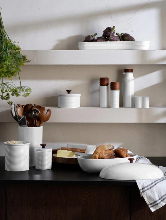 KITCHENART MAIZES TRAUKS, MELNS, 32X18CM, H16,5CM, PORCELĀNS