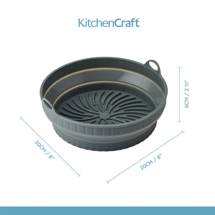 KITCHENCRAFT CEPAMFORMA KARSTĀ GAISA FRITERIM D20CM, SALIEKAMA, PELĒKA, SILIKONS